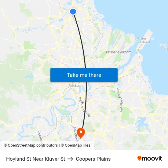 Hoyland St Near Kluver St to Coopers Plains map