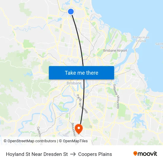 Hoyland St Near Dresden St to Coopers Plains map
