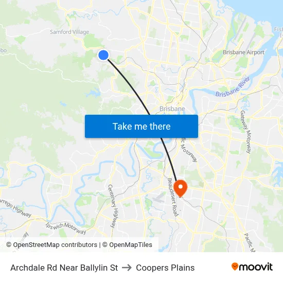 Archdale Rd Near Ballylin St to Coopers Plains map