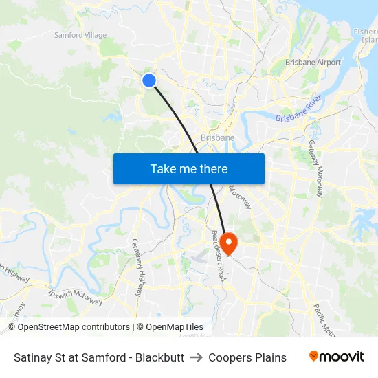 Satinay St at Samford - Blackbutt to Coopers Plains map
