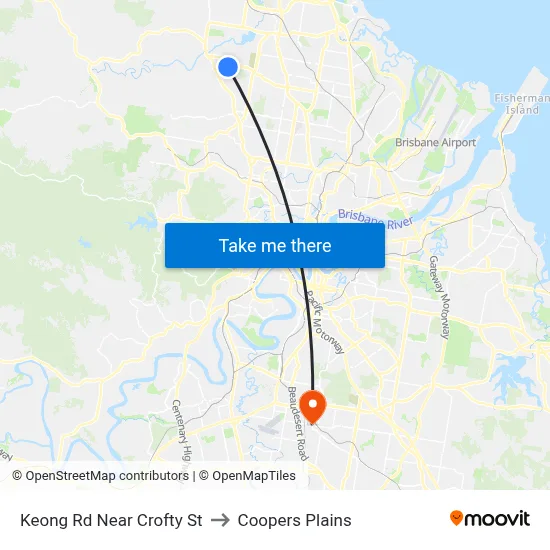 Keong Rd Near Crofty St to Coopers Plains map