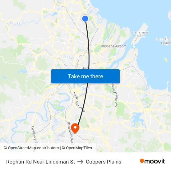 Roghan Rd Near Lindeman St to Coopers Plains map