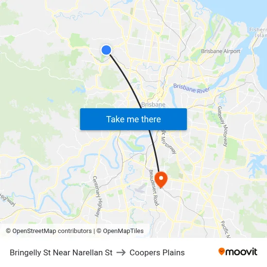 Bringelly St Near Narellan St to Coopers Plains map