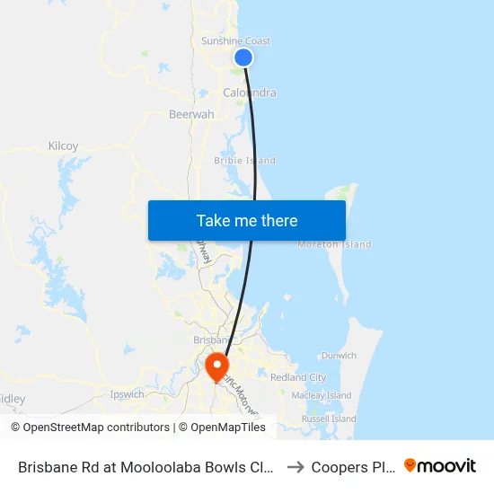 Brisbane Rd at Mooloolaba Bowls Club Closed to Coopers Plains map