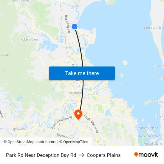 Park Rd Near Deception Bay Rd to Coopers Plains map