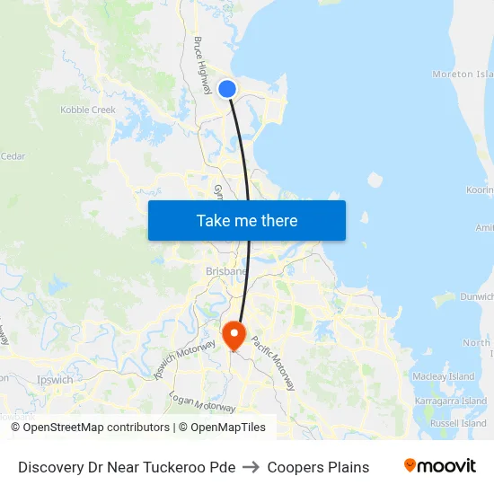 Discovery Dr Near Tuckeroo Pde to Coopers Plains map