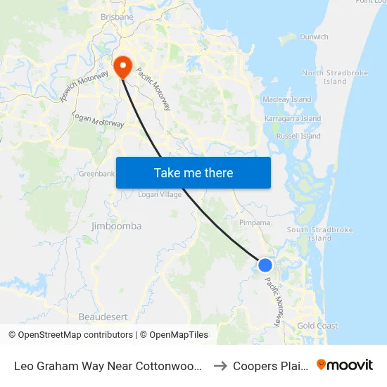 Leo Graham Way Near Cottonwood Pl to Coopers Plains map
