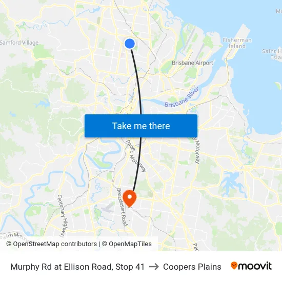 Murphy Rd at Ellison Road, Stop 41 to Coopers Plains map