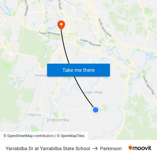 Yarrabilba Dr at Yarrabilba State School to Parkinson map