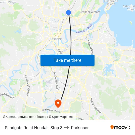 Sandgate Rd at Nundah, Stop 3 to Parkinson map