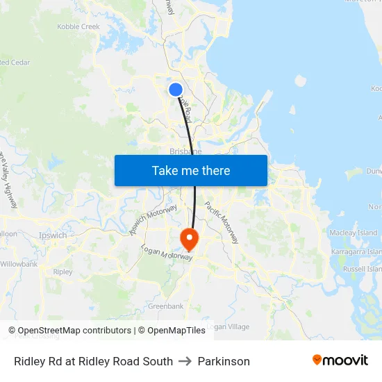 Ridley Rd at Ridley Road South to Parkinson map