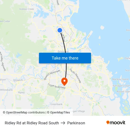 Ridley Rd at Ridley Road South to Parkinson map