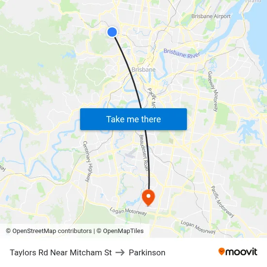Taylors Rd Near Mitcham St to Parkinson map