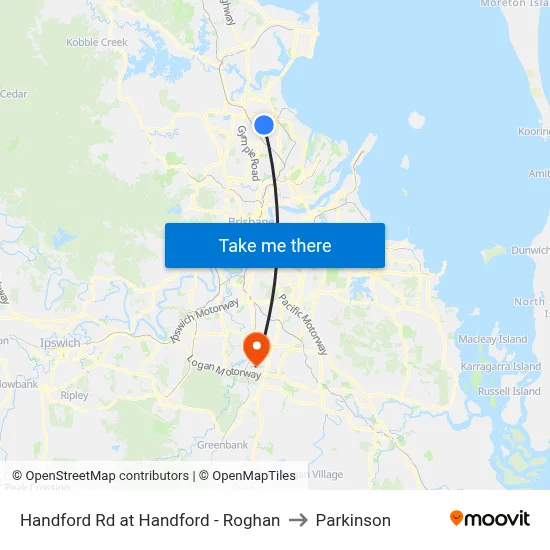 Handford Rd at Handford - Roghan to Parkinson map