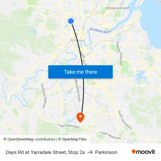 Days Rd at Yarradale Street, Stop 2a to Parkinson map