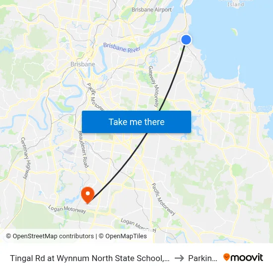 Tingal Rd at Wynnum North State School, Stop 10/5 to Parkinson map
