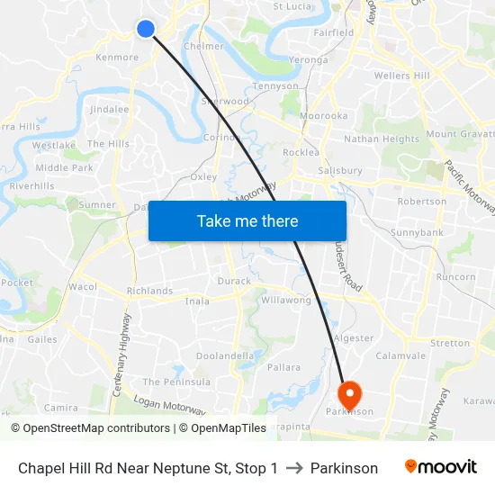 Chapel Hill Rd Near Neptune St, Stop 1 to Parkinson map