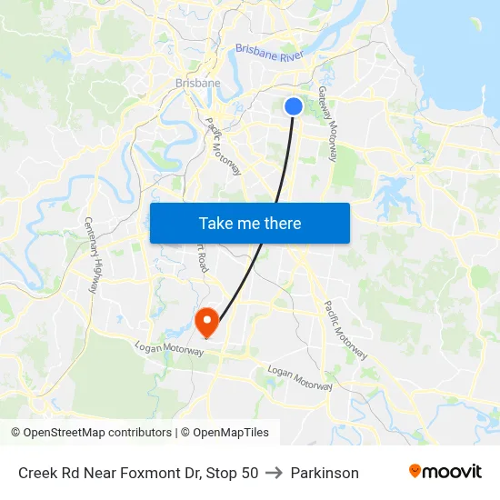 Creek Rd Near Foxmont Dr, Stop 50 to Parkinson map