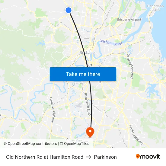 Old Northern Rd at Hamilton Road to Parkinson map