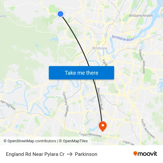 England Rd Near Pylara Cr to Parkinson map