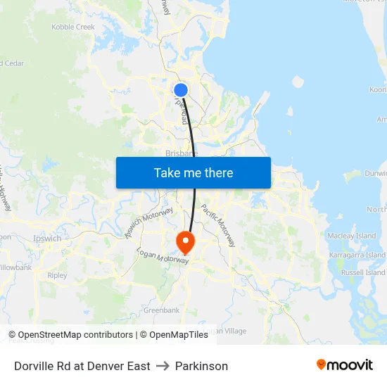 Dorville Rd at Denver East to Parkinson map
