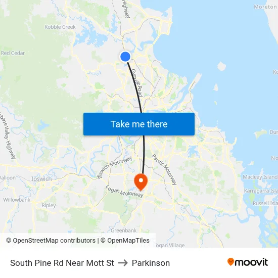 South Pine Rd Near Mott St to Parkinson map