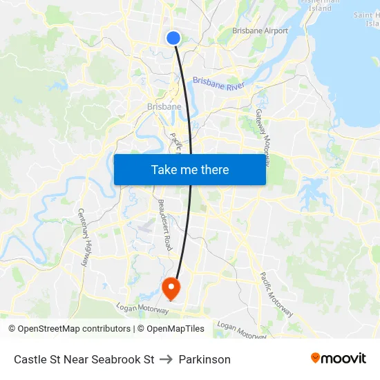 Castle St Near Seabrook St to Parkinson map