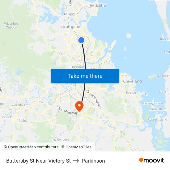 Battersby St Near Victory St to Parkinson map