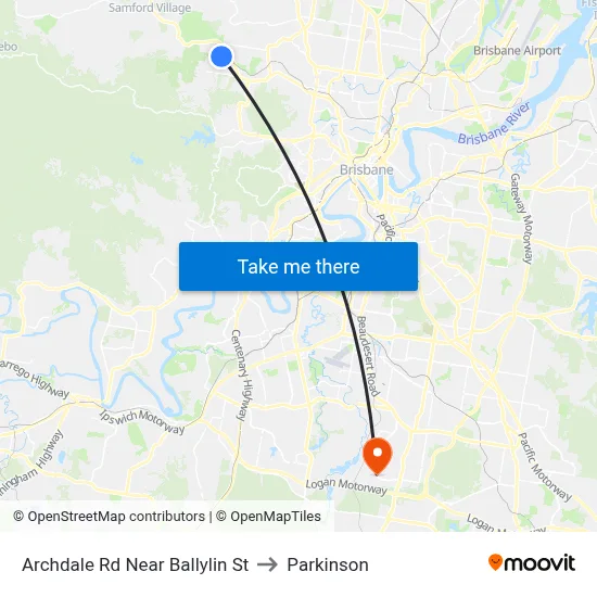 Archdale Rd Near Ballylin St to Parkinson map