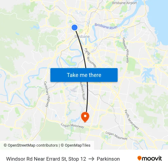 Windsor Rd Near Errard St, Stop 12 to Parkinson map