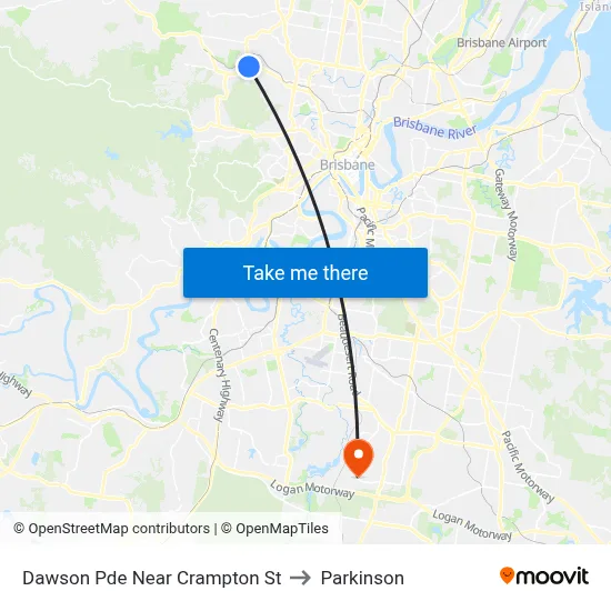 Dawson Pde Near Crampton St to Parkinson map