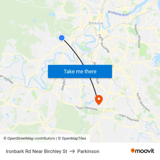 Ironbark Rd Near Birchley St to Parkinson map