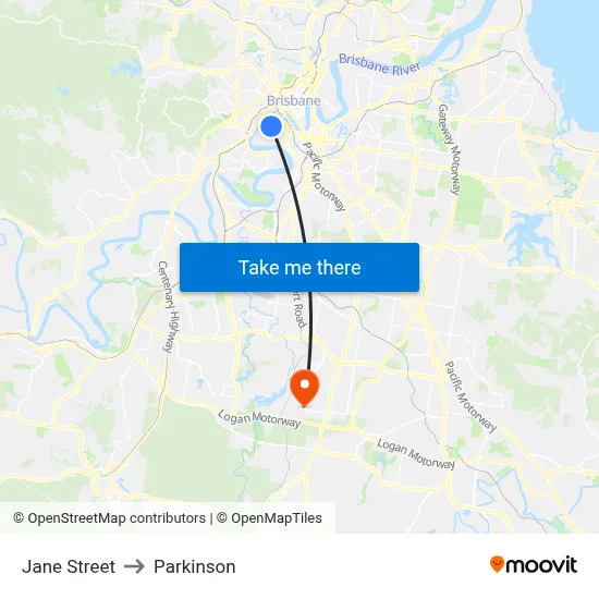 Jane Street to Parkinson map