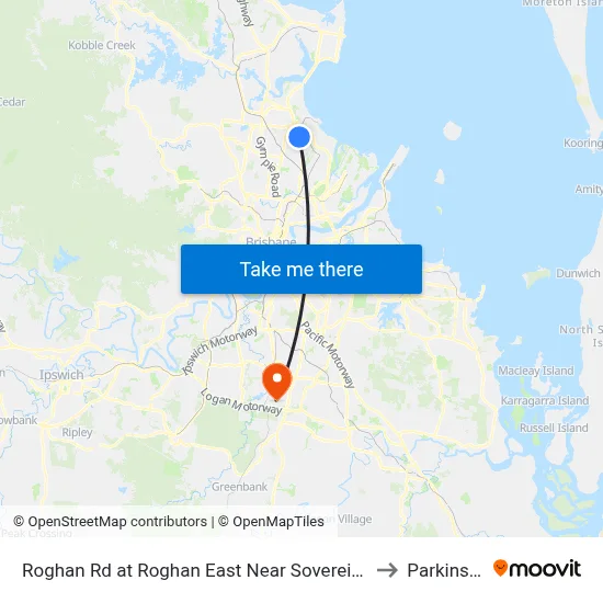 Roghan Rd at Roghan East Near Sovereign Pl to Parkinson map