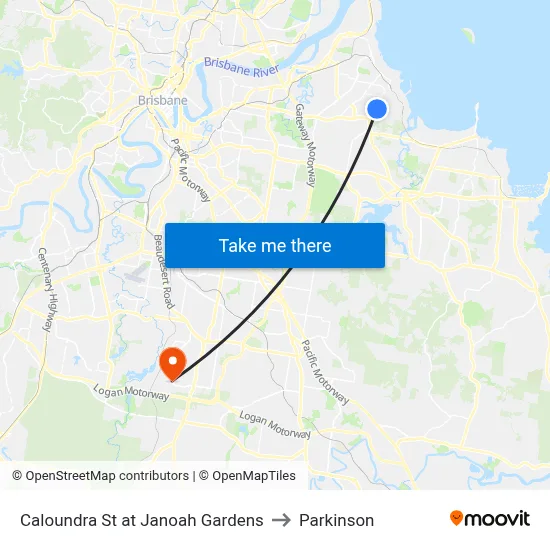 Caloundra St at Janoah Gardens to Parkinson map