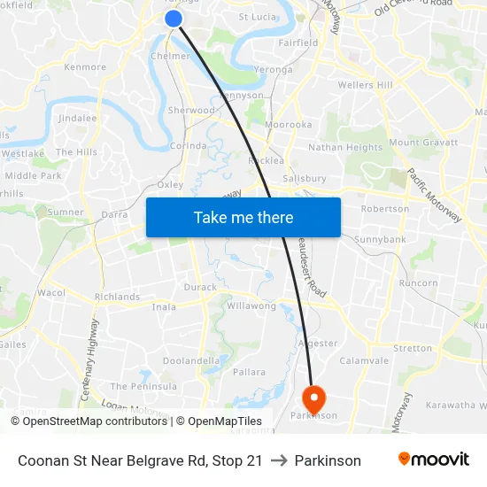 Coonan St Near Belgrave Rd, Stop 21 to Parkinson map