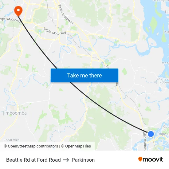 Beattie Rd at Ford Road to Parkinson map