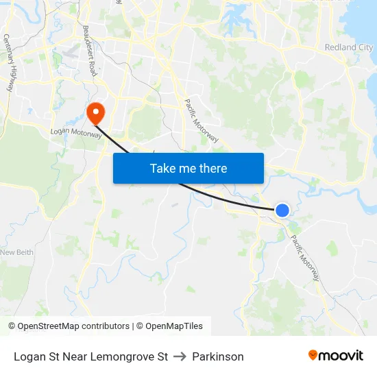 Logan St Near Lemongrove St to Parkinson map