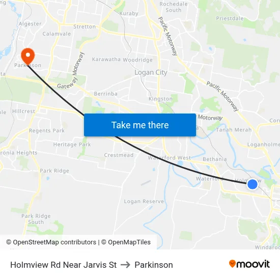 Holmview Rd Near Jarvis St to Parkinson map