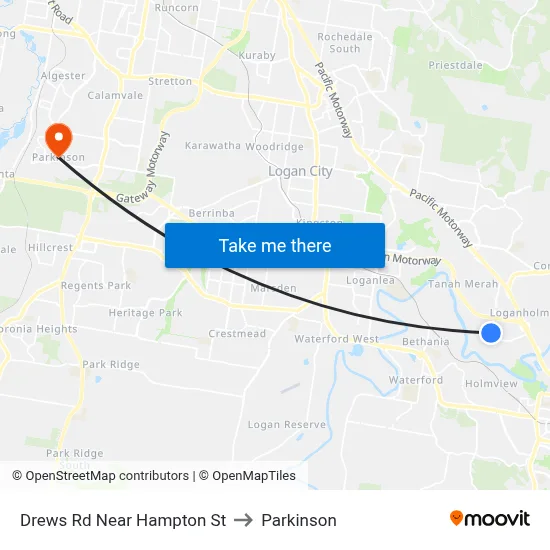 Drews Rd Near Hampton St to Parkinson map