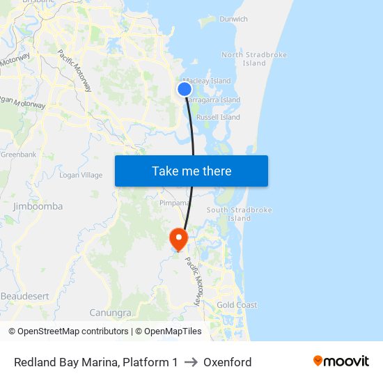 Redland Bay Marina, Platform 1 to Oxenford map