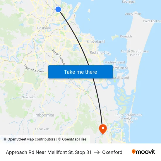 Approach Rd Near Mellifont St, Stop 31 to Oxenford map