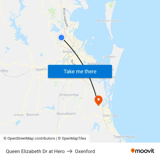 Queen Elizabeth Dr at Hero to Oxenford map