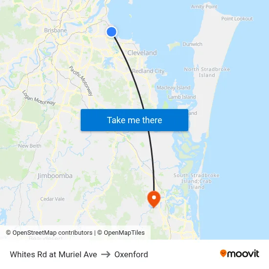 Whites Rd at Muriel Ave to Oxenford map