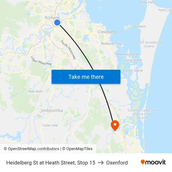 Heidelberg St at Heath Street, Stop 15 to Oxenford map
