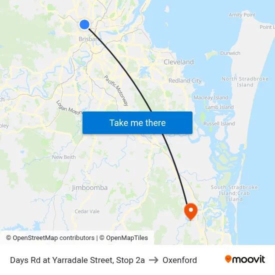 Days Rd at Yarradale Street, Stop 2a to Oxenford map