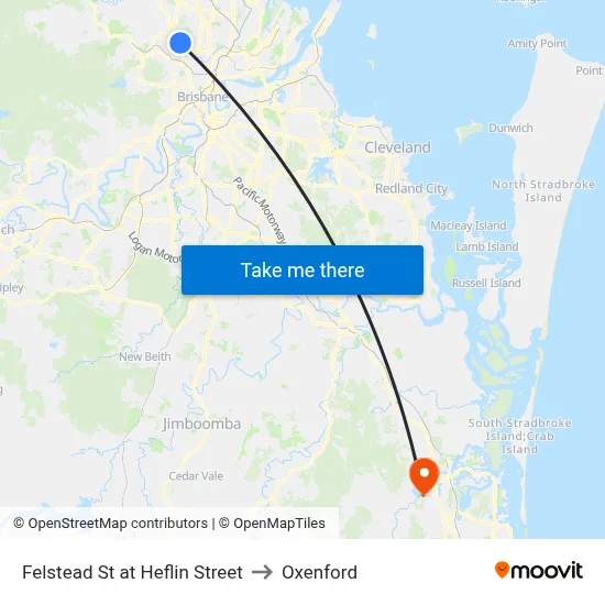 Felstead St at Heflin Street to Oxenford map