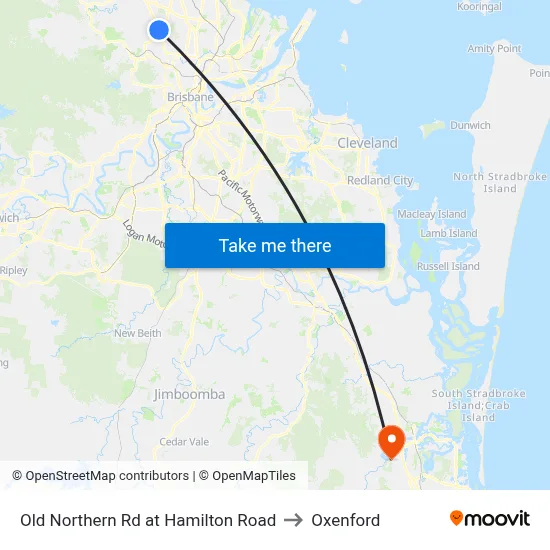 Old Northern Rd at Hamilton Road to Oxenford map