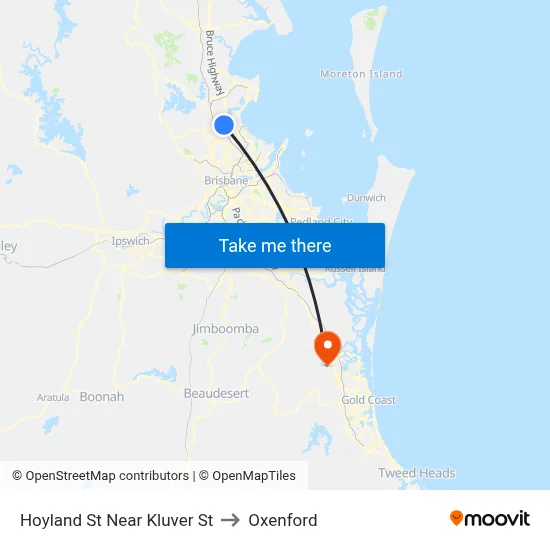 Hoyland St Near Kluver St to Oxenford map