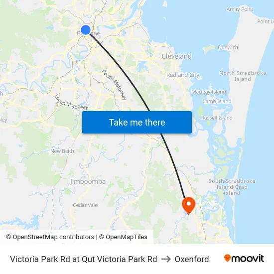 Victoria Park Rd at Qut Victoria Park Rd to Oxenford map